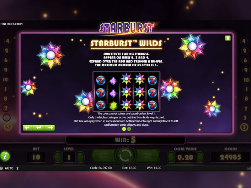 Rtp And Game Features Review + Free Play - Starburst Slot Machine Review